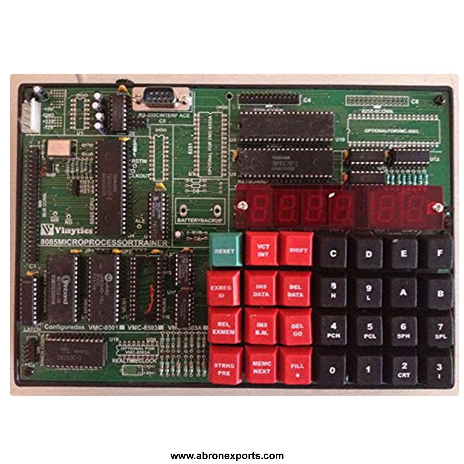 Microprocessor 8085 Training Kit Keys 	LED  Inbuilt Power Supply CPU operating AE-1305
